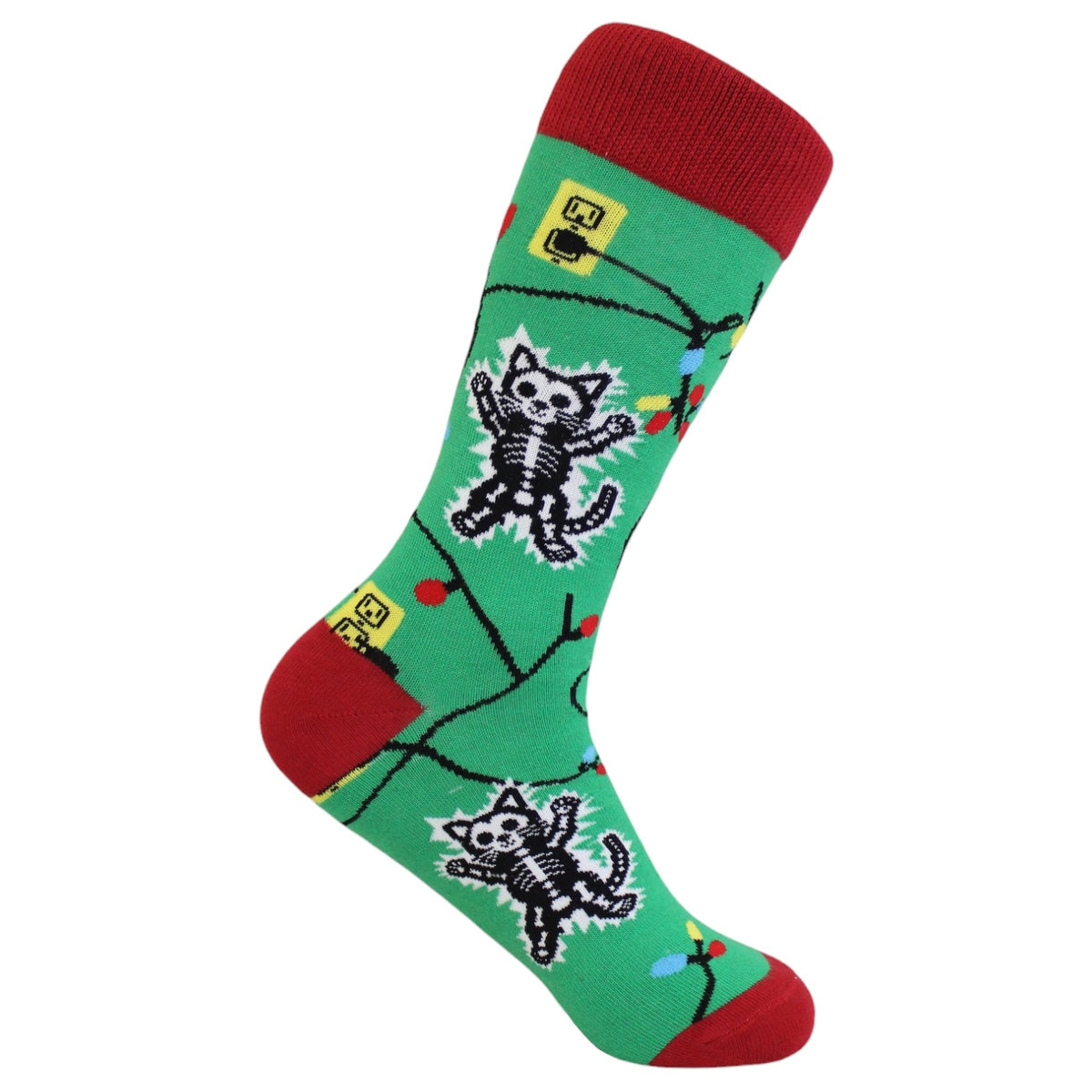 Calcetín Electro Gatito Navideño