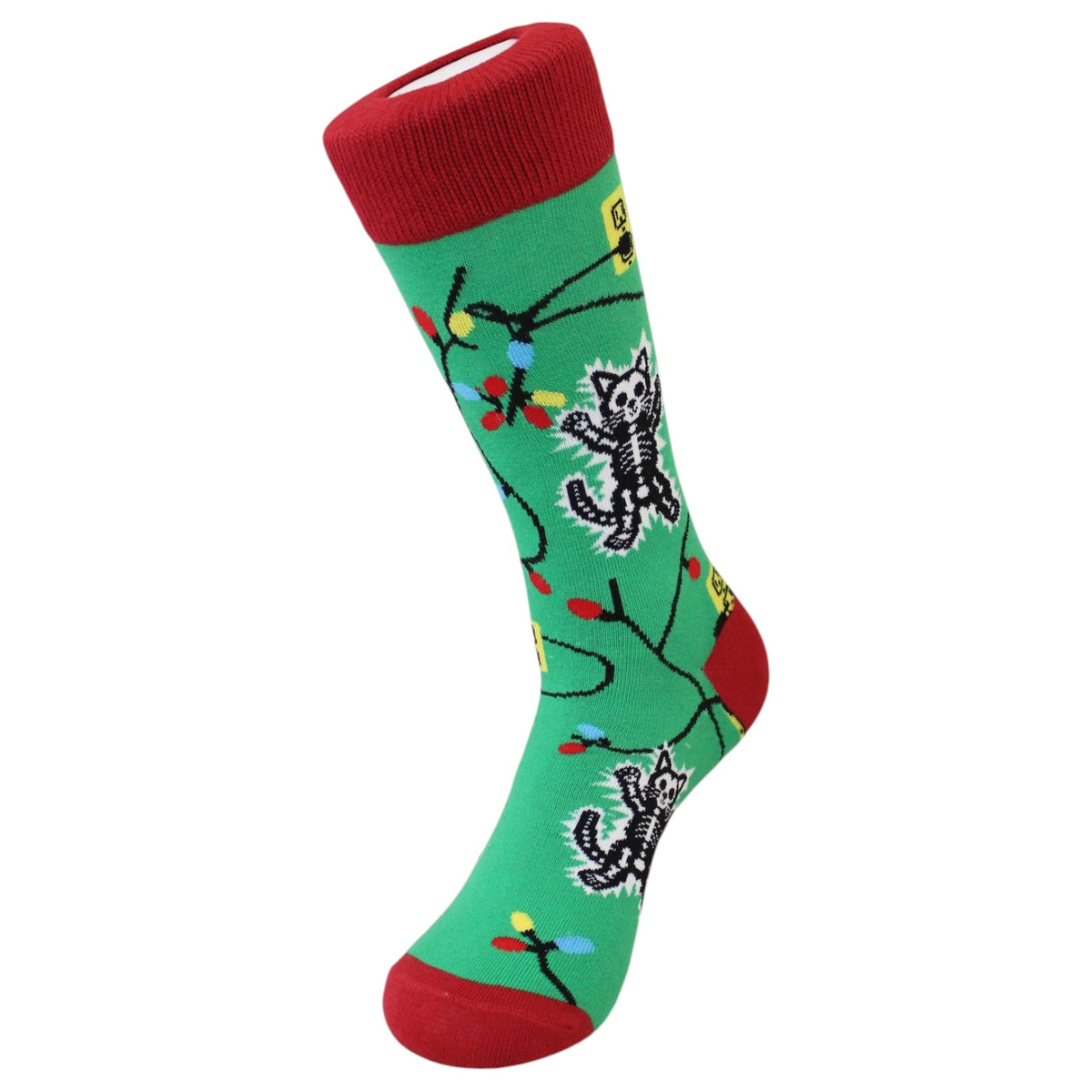 Calcetín Electro Gatito Navideño
