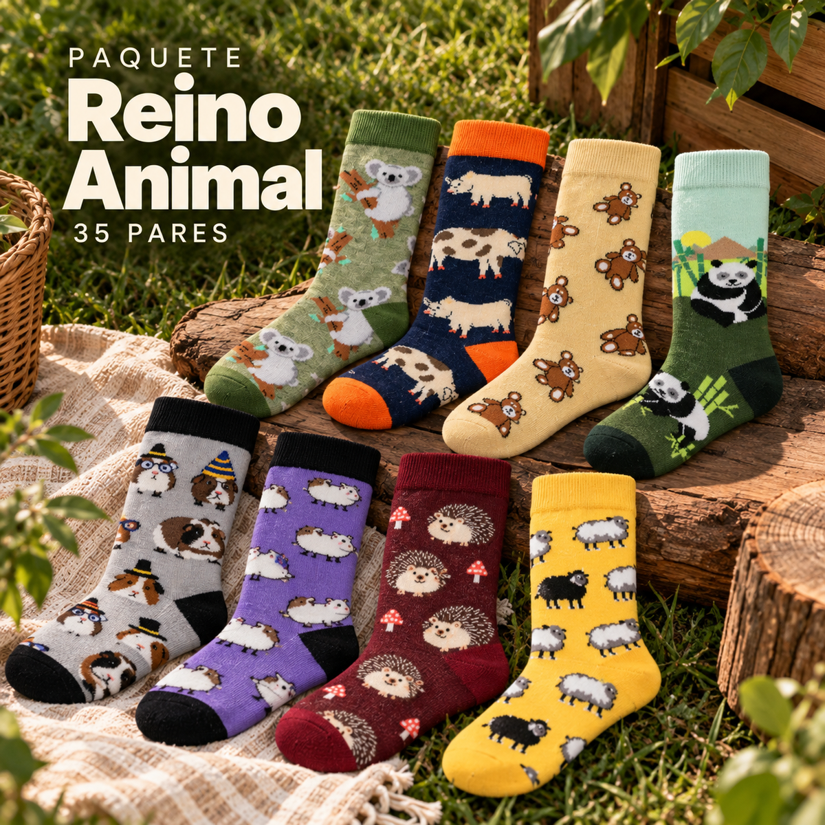 Paquete Reino Animal|35 pares