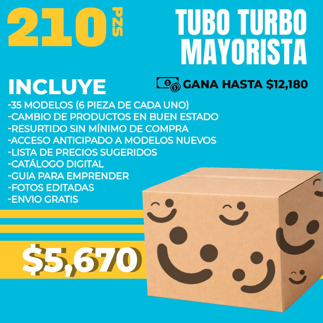 Tubo Turbo Mayorista + Envío Gratis